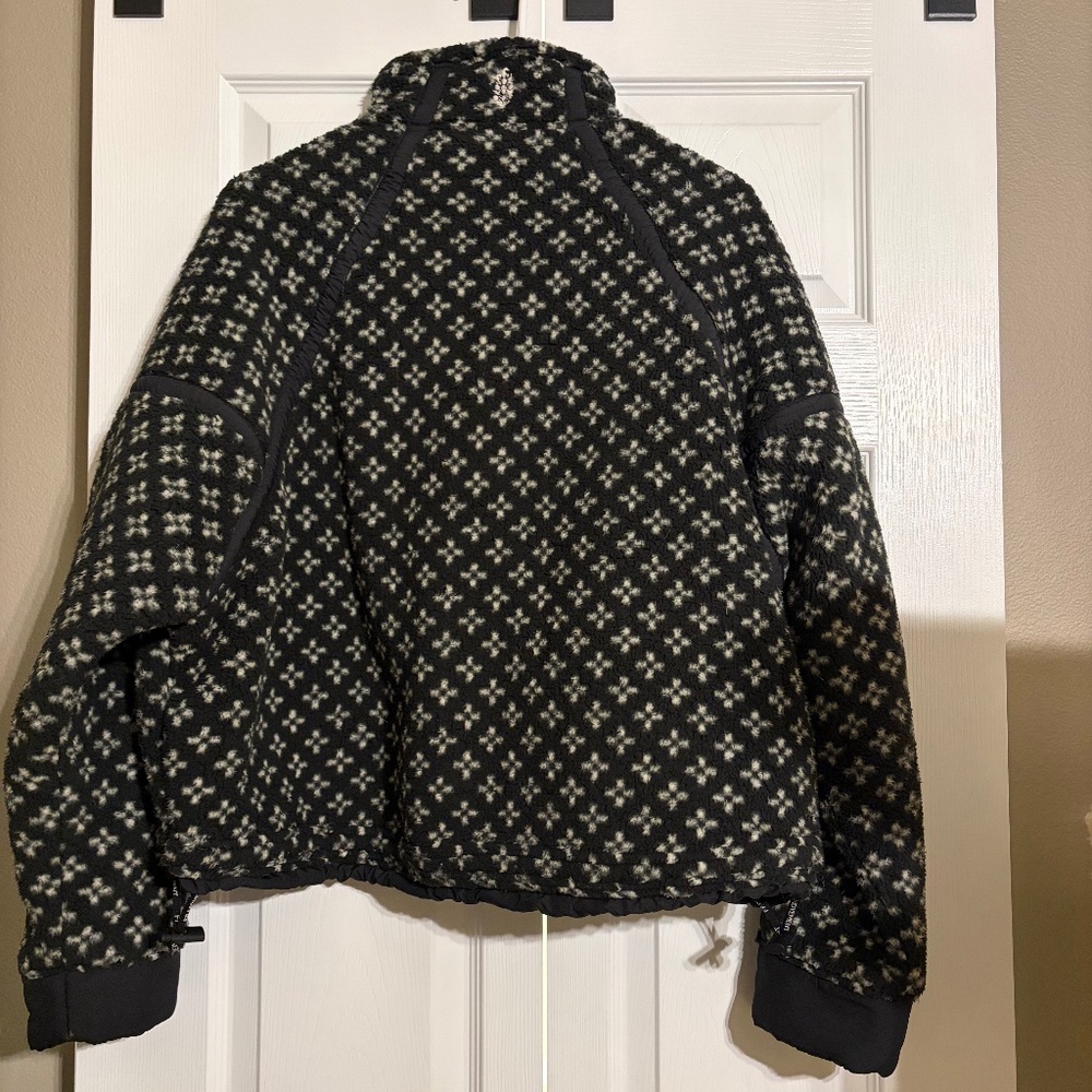 EUC free people mountain high fleece birdseye black - Picture 2 of 2